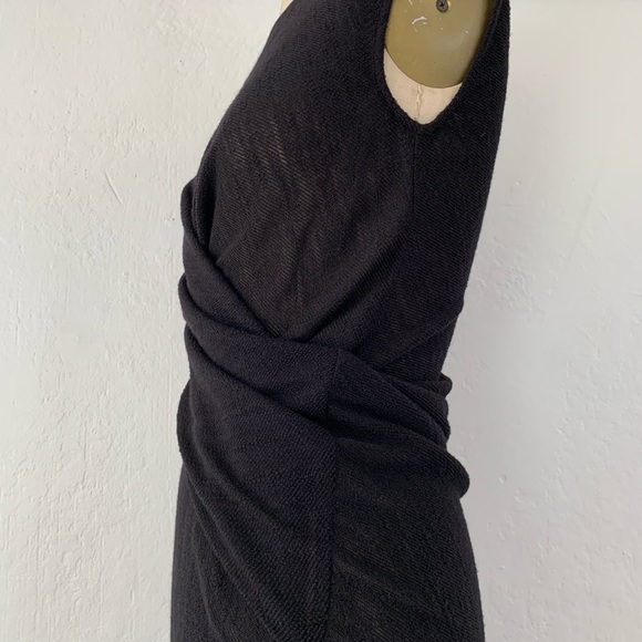 Alexander Wang twisted knit black sleeveless dress size 6 - Picture 8 of 13